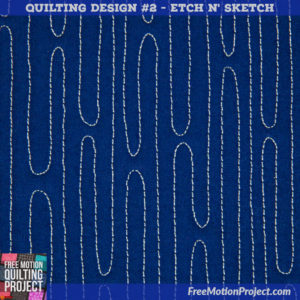 Learn how to machine quilt Etch n' Sketch on your home machine.