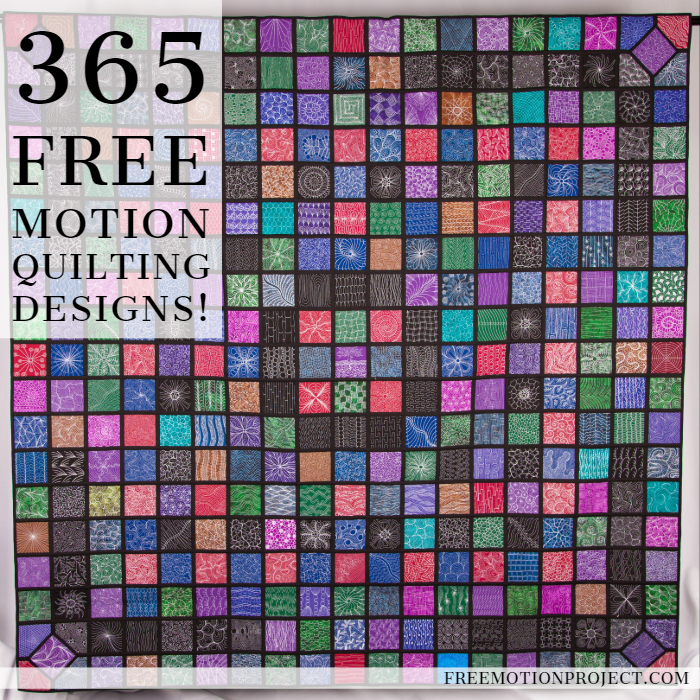 Quilt of all 365 Free Motion Quilting Designs Leah Day created
