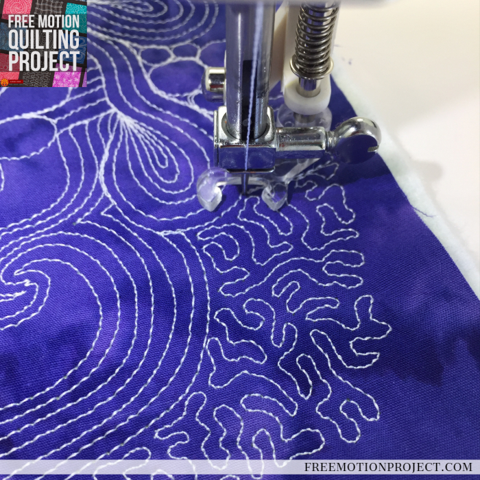 free motion quilting filler designs by Leah Day