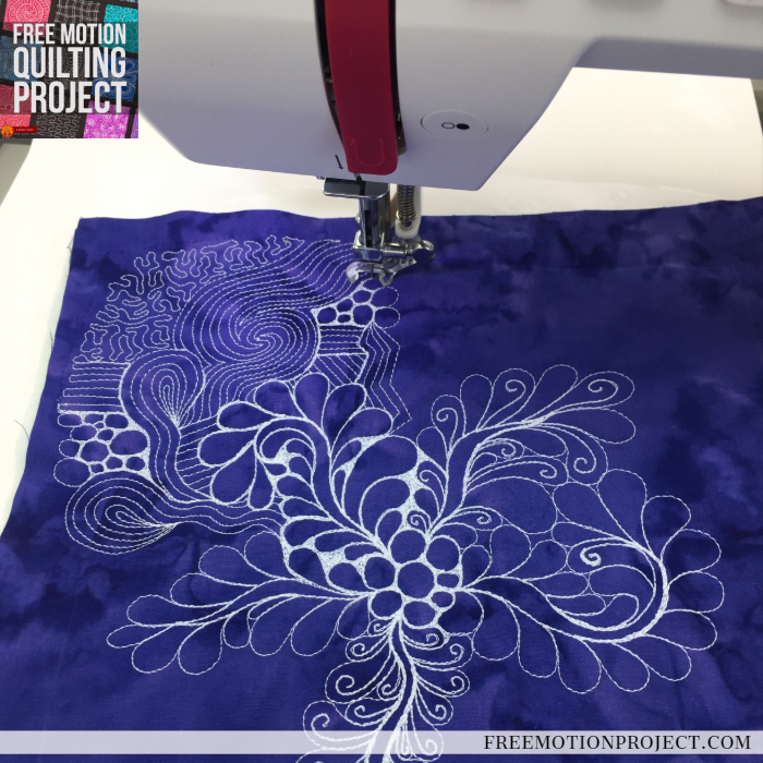 Free motion quilting filler designs by Leah Day