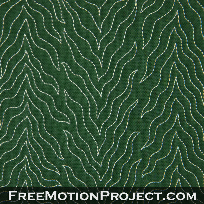 free motion quilting design cartoon tree
