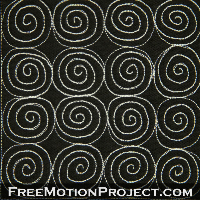 free motion quilting design peppermint candy