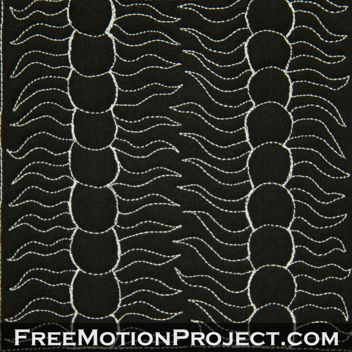 free motion quilting design trilobyte