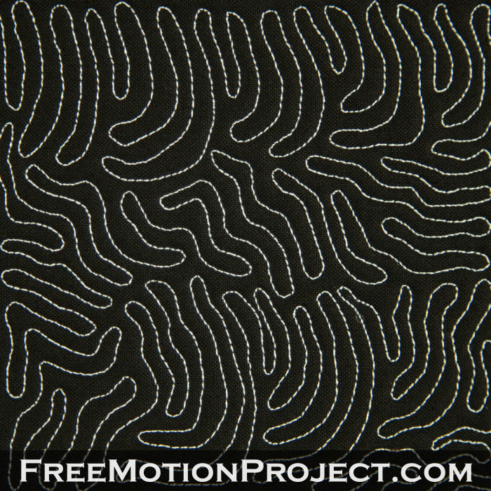 free motion quilting design alien fingers