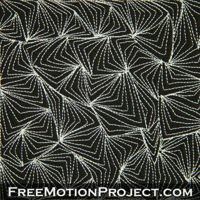 free motion quilting design boomerangs