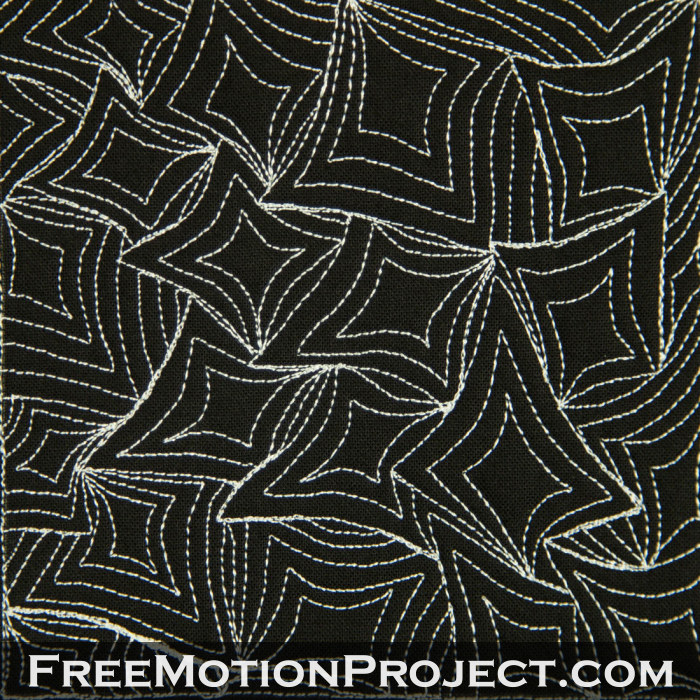 free motion quilting project diamonds in the rough