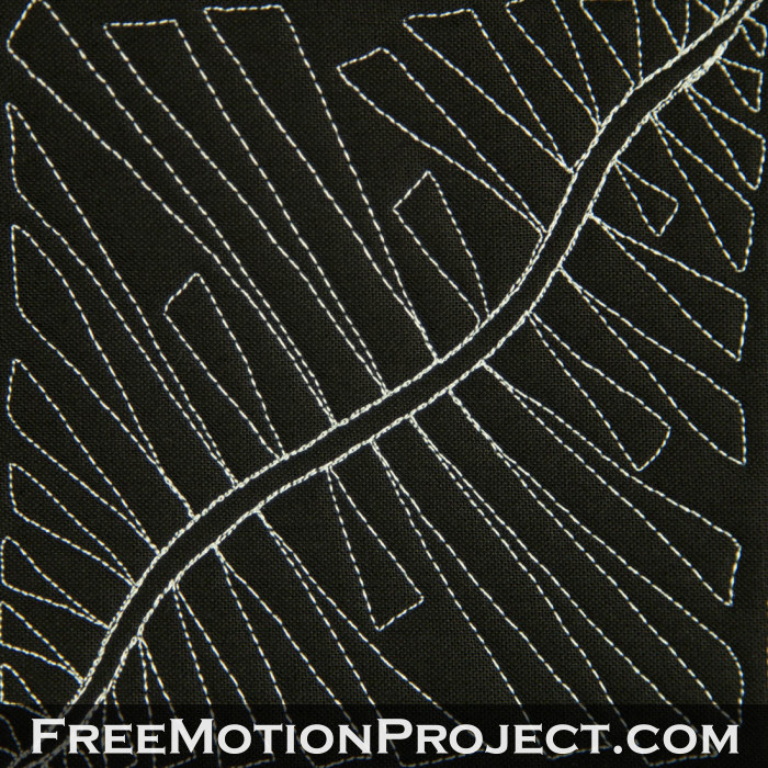 free motion quilting design elodea