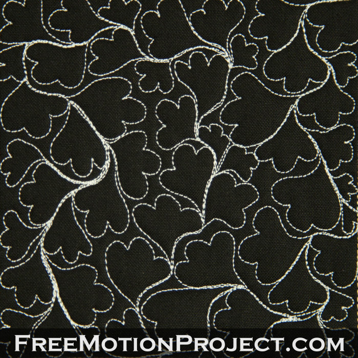 free motion quilting design jack of clubs