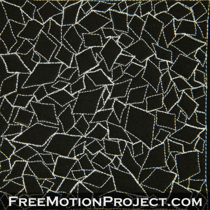 free motion quilting design king of diamonds
