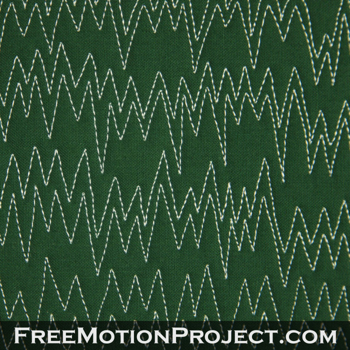 free motion quilting design radio static