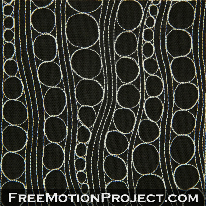 free motion quilting design chain of pearls