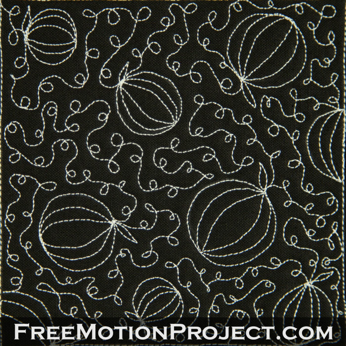 free motion quilting design pumpkin patch