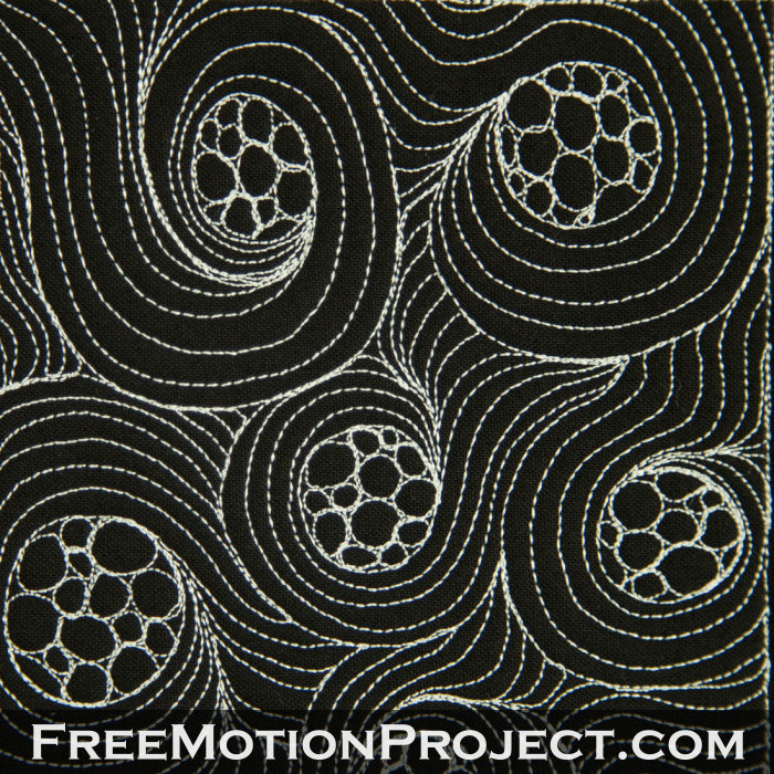 free motion quilting design spaghetti and meatballs