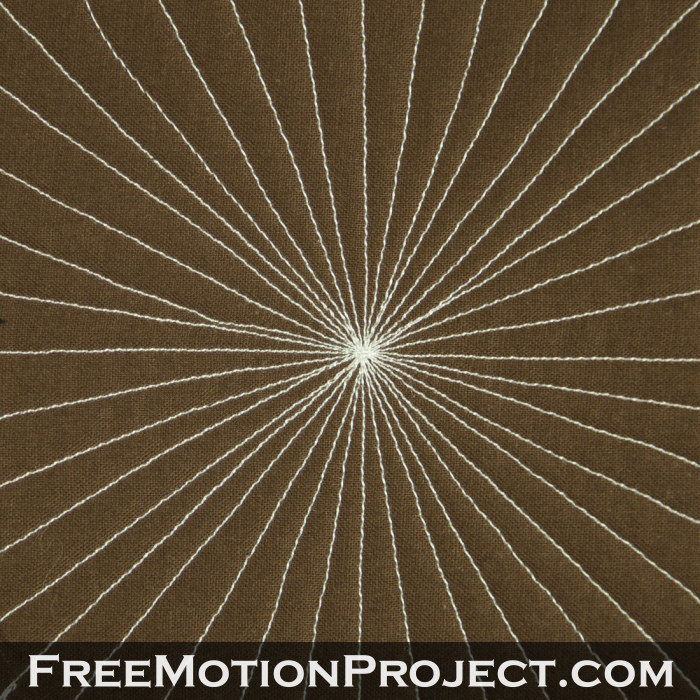 free motion quilting design bright star