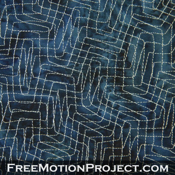 free motion quilting design matrix maze