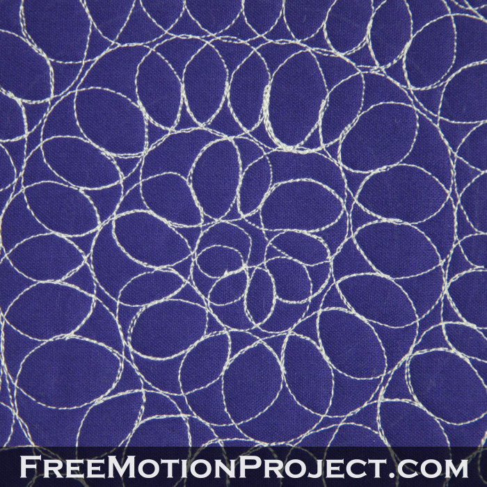 free motion quilting design gyro circles