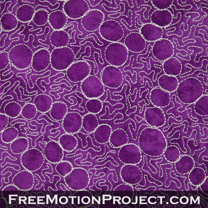 free motion quilting design microscopic world