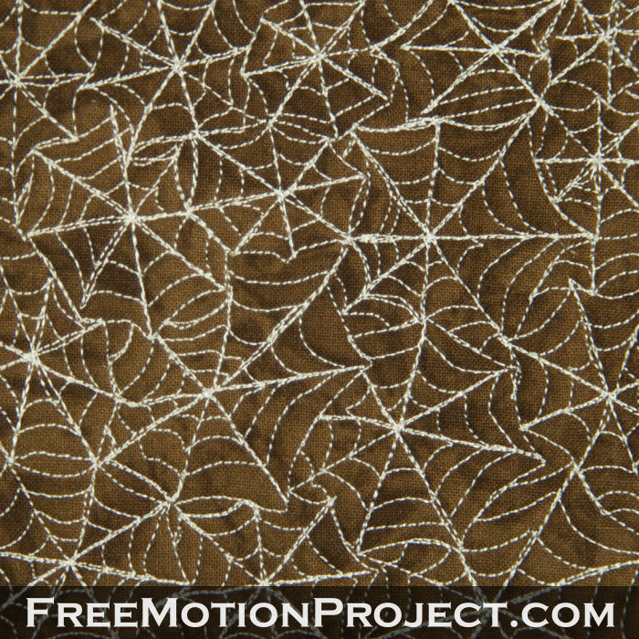 free motion quilting design web fill