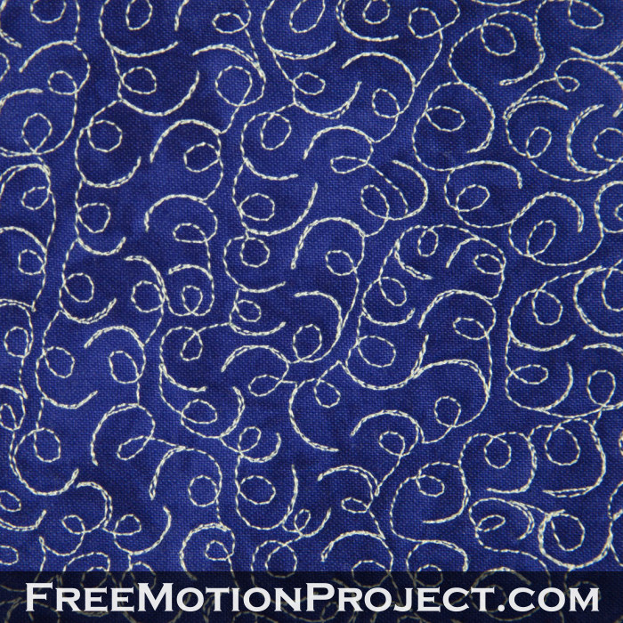Free Motion Quilting C and E letters
