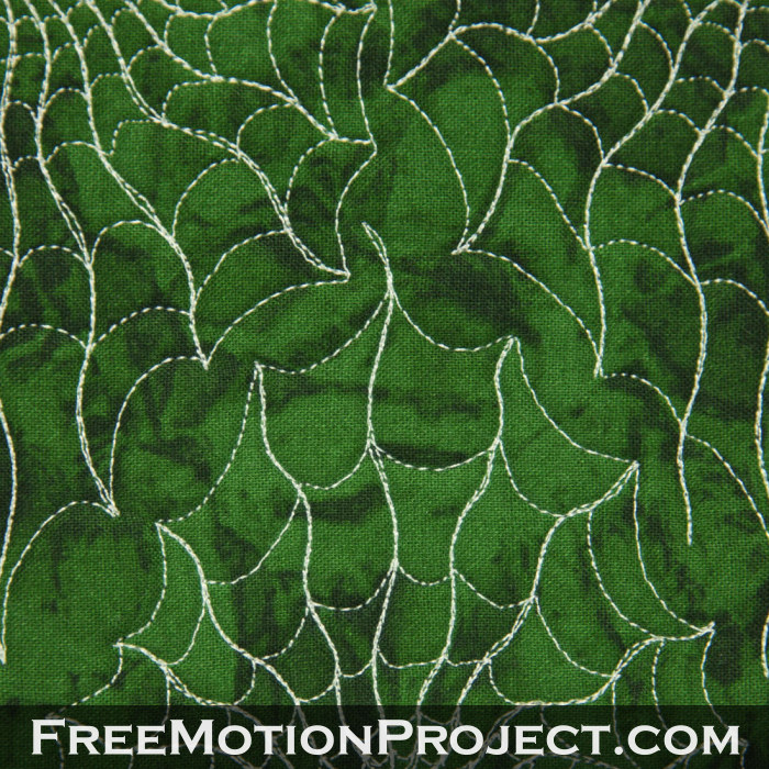 Halloween Quilting Design Cobwebs in the Corners