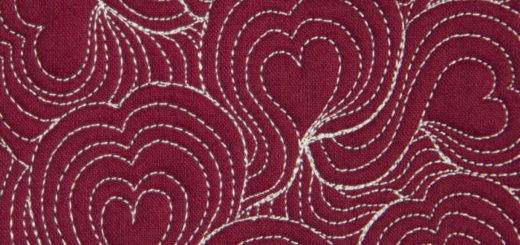 Heart Flow Free Motion Quilting Design
