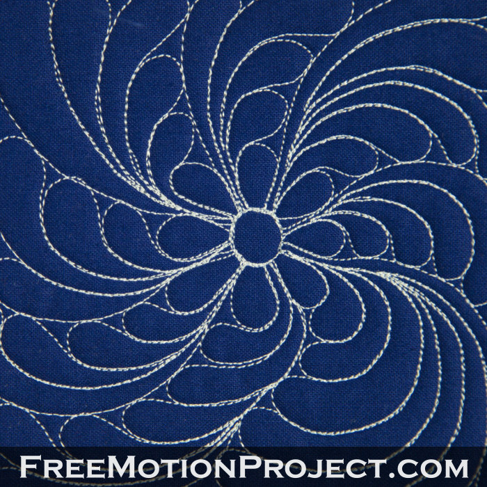 Most Popular Quilting Design on the Project – Spinning Daisy