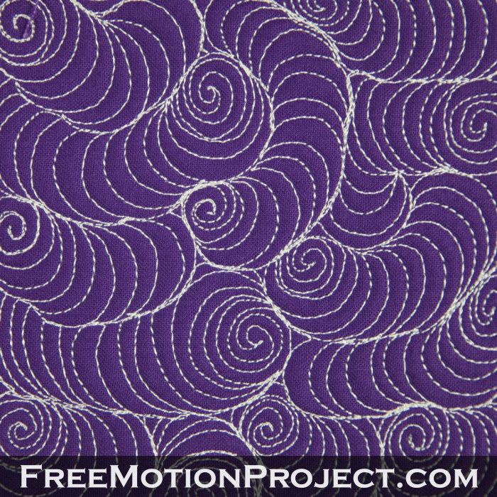 Free motion quilting Wormholes