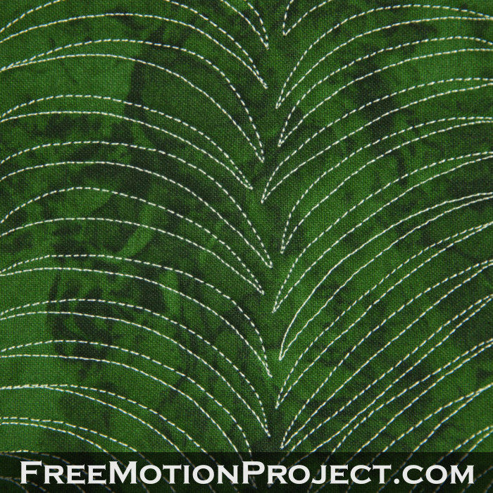 Free Motion Quilting Grass Channel