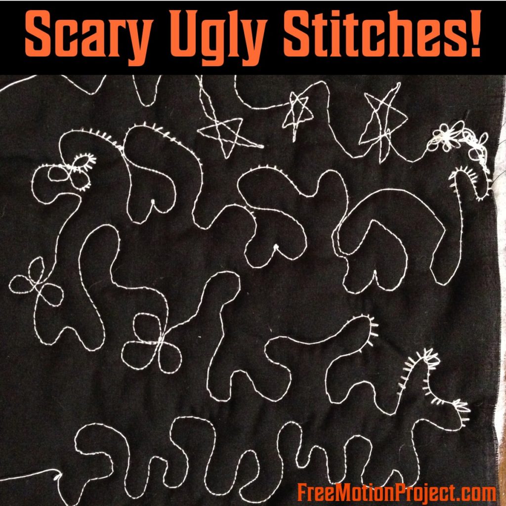 Free Motion Quilting Troubleshooting Scary Ugly Stitches