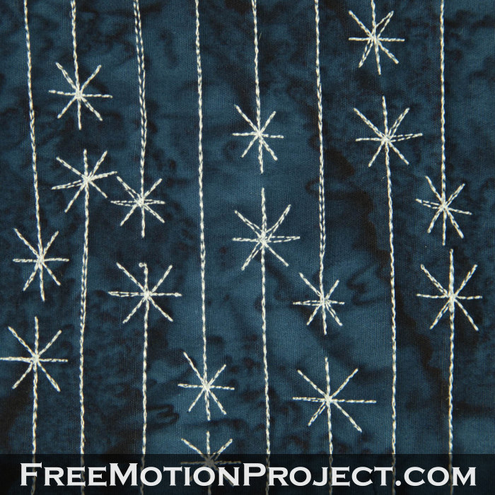 winter quilting design icicle lights