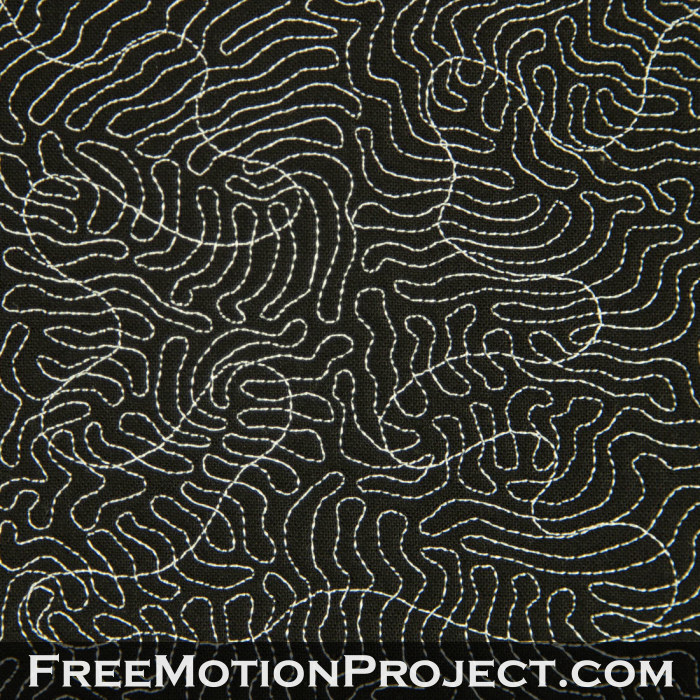 free motion quilting design double stippling