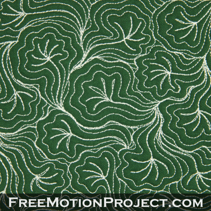 free motion quilting design storm of palm