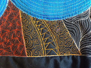 free motion quilting | spiral quilting design