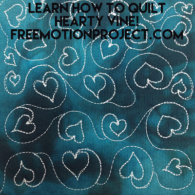 Learn how to machine quilt Hearty Vine