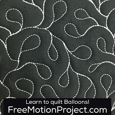 Learn how to machine quilt Balloons with Leah Day
