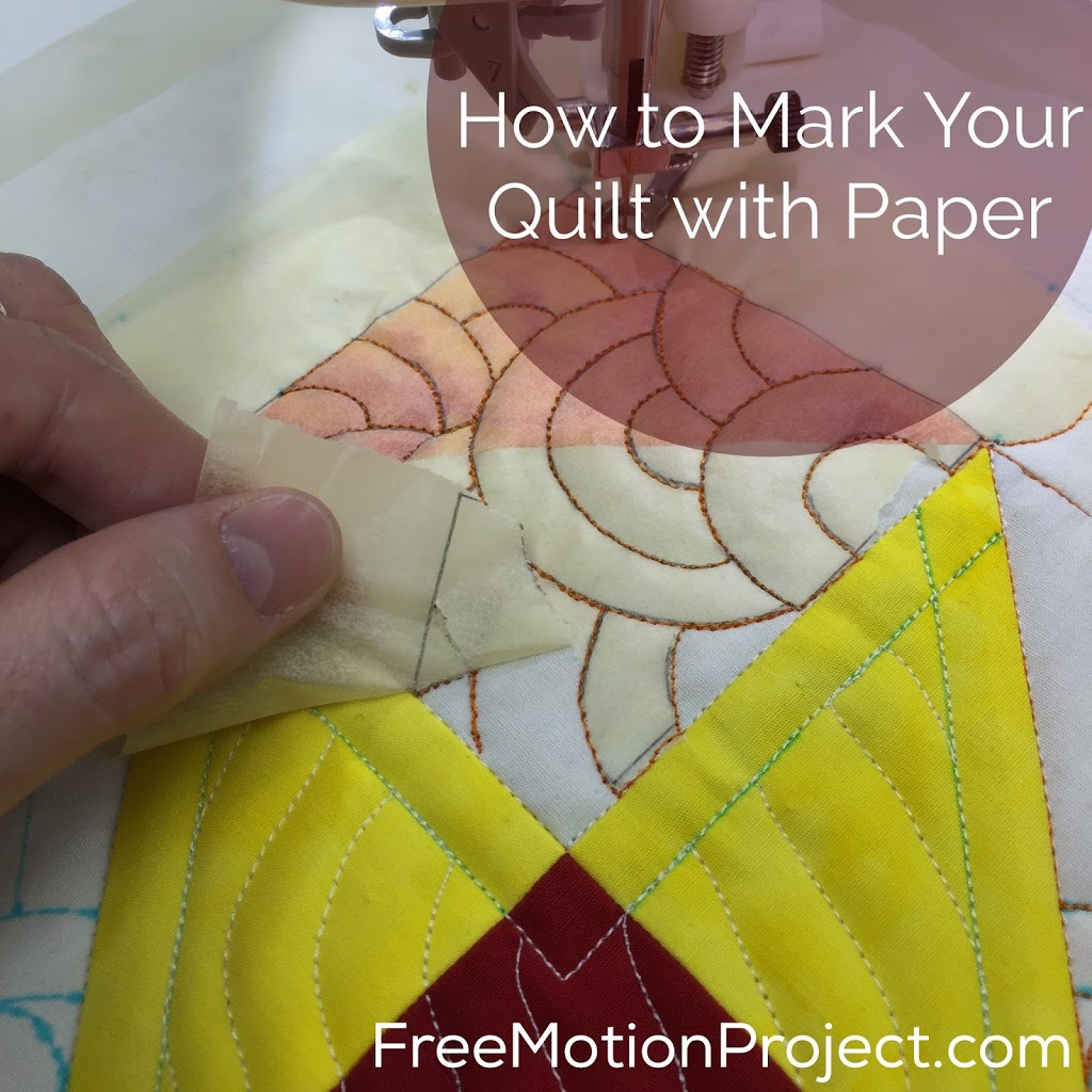 Using a Stencil for Machine Quilting 