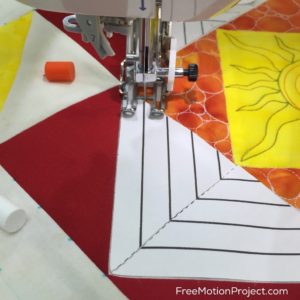 Learn how to mark a quilt block using Freezer Paper