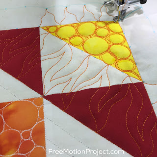 How to Quilt a Square in a Sun Block