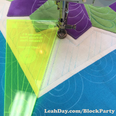 Dresden Plate Ruler Foot Quilting
