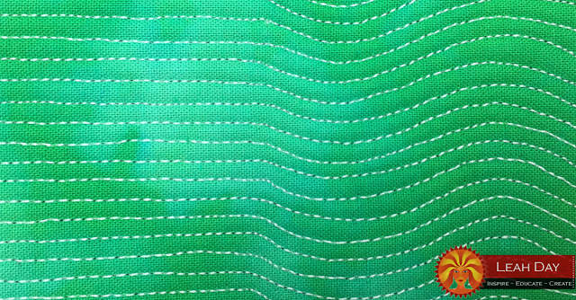 Machine quilt Split Personality