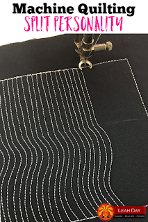 Learn how to machine quilt Split Personality in this beginner tutorial