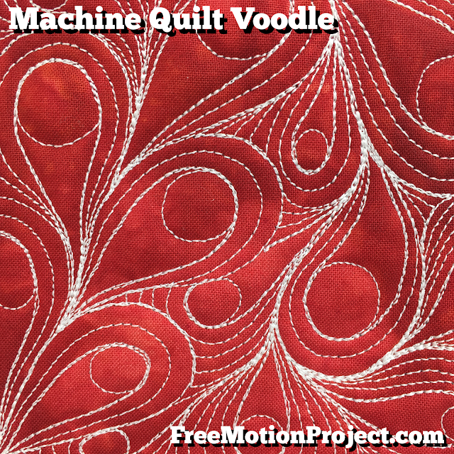 Learn how to machine quilt Voodle