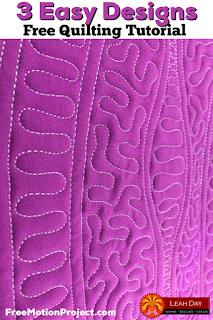 three easy longarm quilting designs