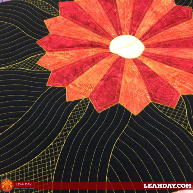 Sunburst Dresden Plate Quilt Block