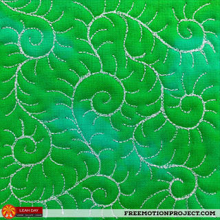 Leah Day free motion quilt design Leah Day machine quilt