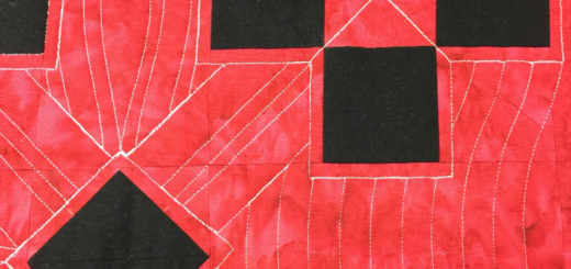 Complex ruler foot quilting design