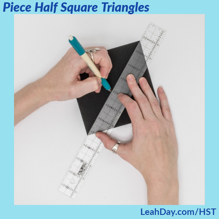 make half square triangles two at a time