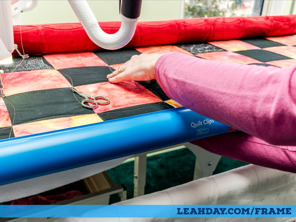 quilting to edge on longarm frame
