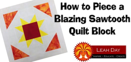 How to Piece a Blazing Sawtooth Block