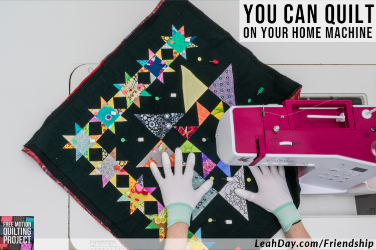 Learn how to quilt a Scrappy Star Block on your home machine
